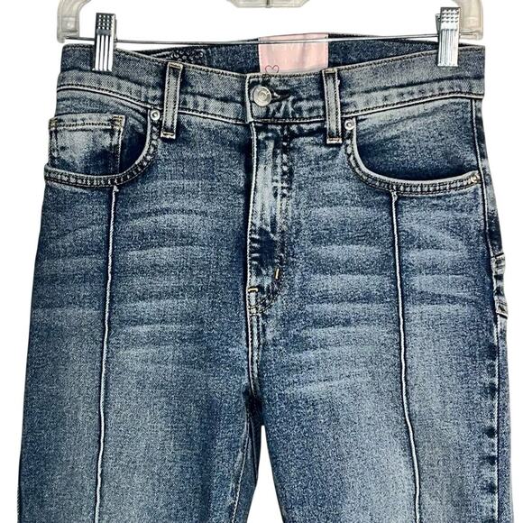 Revice Denim Star Jeans Size 28 Made in USA Blue High Rise Skinny Front Seamed - Picture 3 of 9